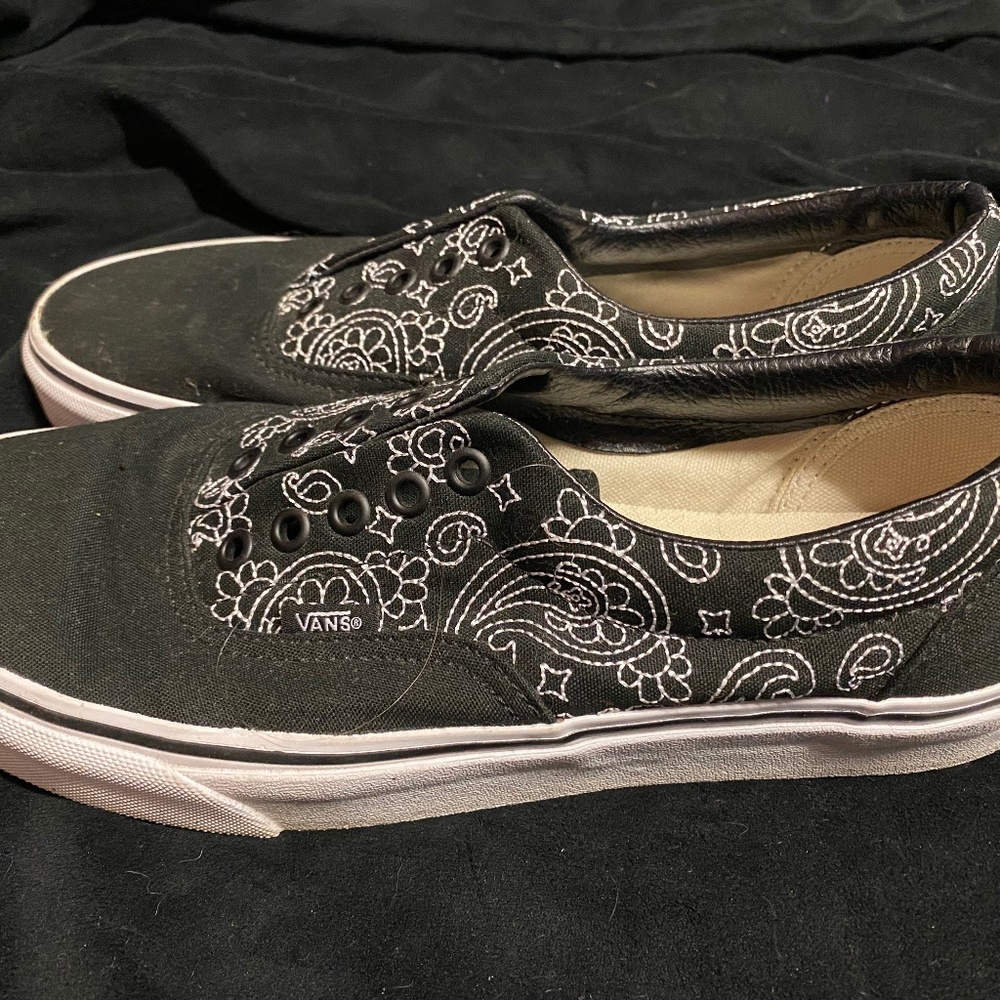 Bandana print black/white Vans